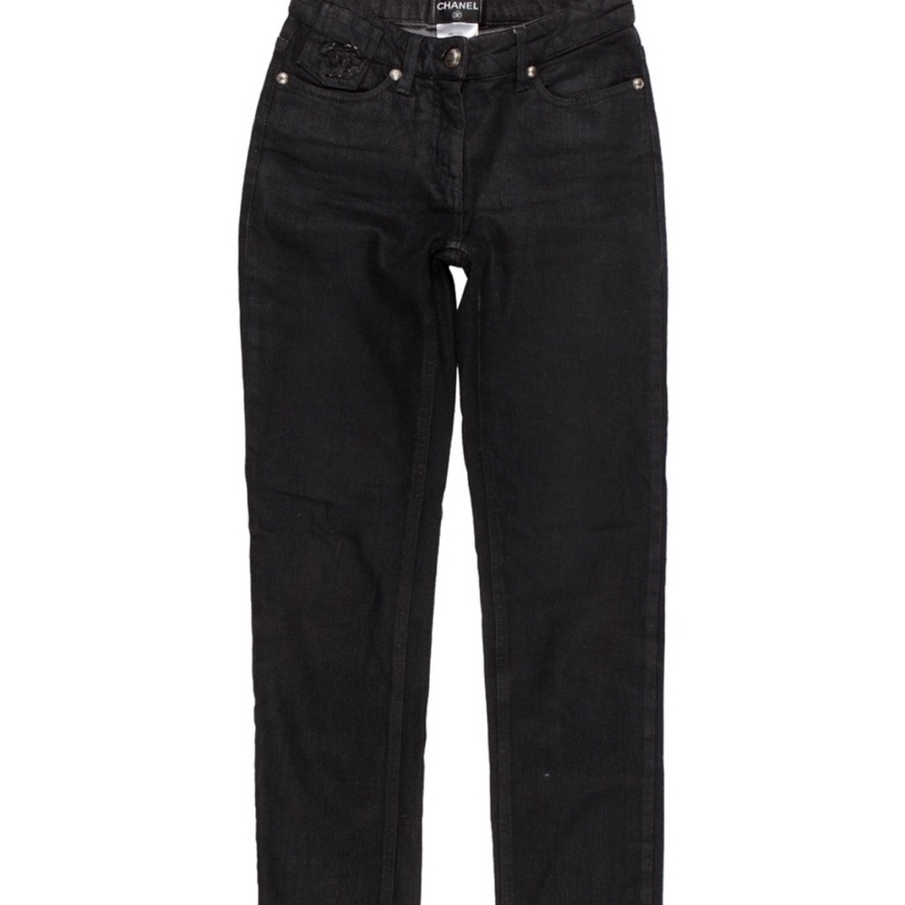 Chanel black vintage jeans